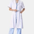 Blouse Médicale Femme à Manches Courtes avec 3 Poches
