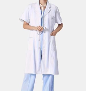 Blouse Médicale Femme à Manches Courtes avec 3 Poches