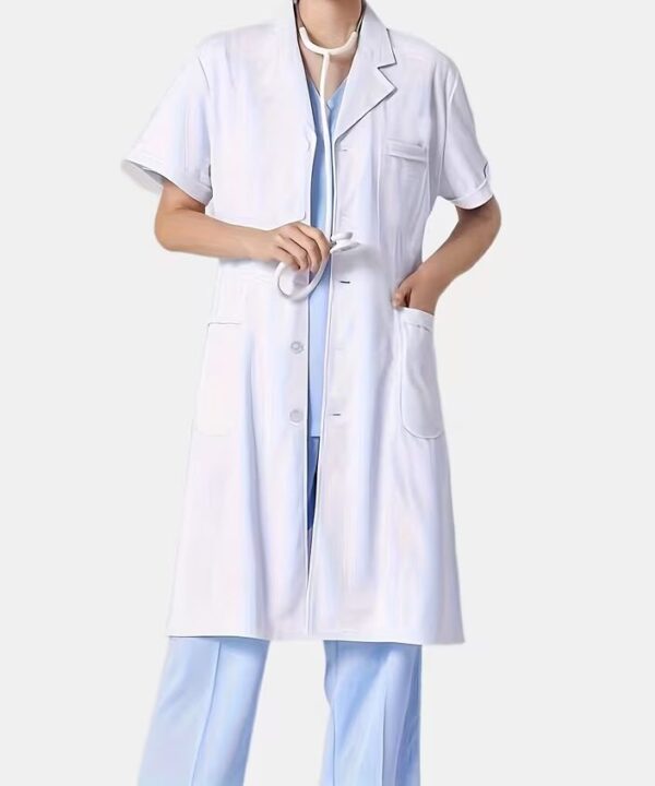 Blouse Médicale Femme à Manches Courtes avec 3 Poches