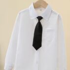 Chemise Scolaire avec Cravate – Uniforme Élève Garçon et Fille