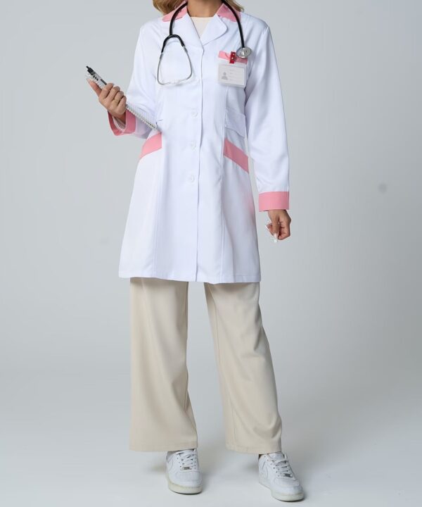 Manteau de Laboratoire Femme Cintré