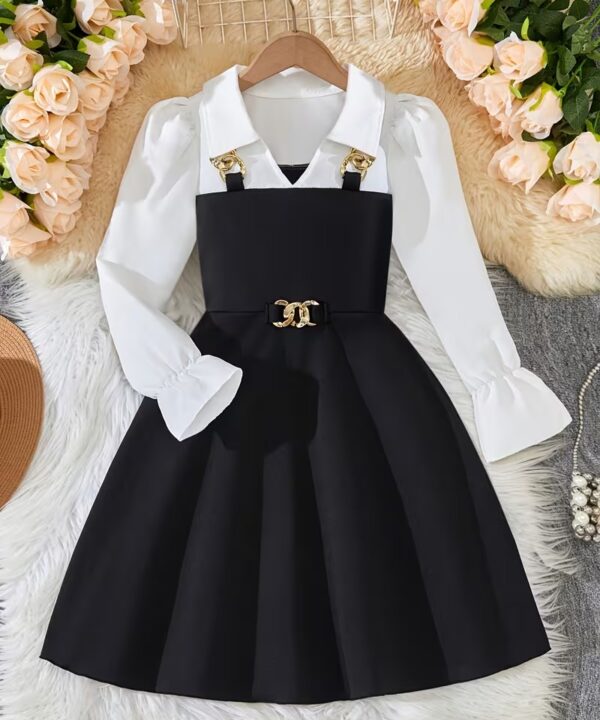 Robe Uniforme Scolaire Fille à Manches Longues