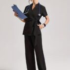 Uniforme Esthéticienne Femme col v