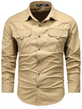 Chemise Extérieure Homme à Manches Longues