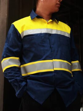 Chemise de Travail Homme à Manches Longues avec Poches